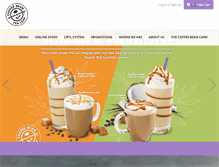 Tablet Screenshot of coffeebean.com.my