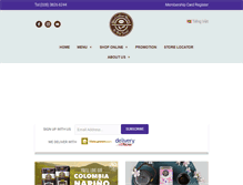 Tablet Screenshot of coffeebean.com.vn